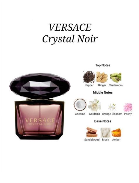 versace crystal noir top notes|Versace Crystal Noir perfume sample.